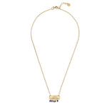 Sanity Lapis Tiger Eye Gold Necklace