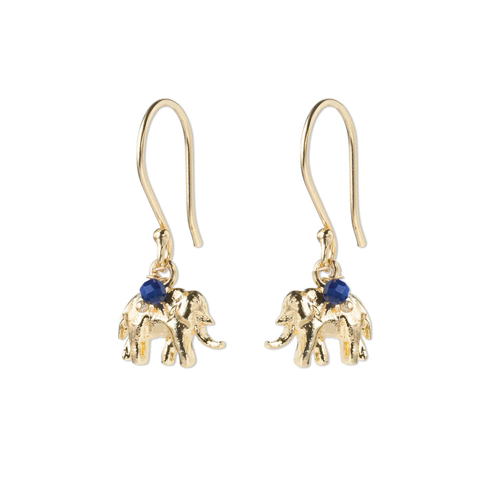 Generous Lapis Lazuli Gold Earrings
