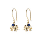 Generous Lapis Lazuli Gold Earrings