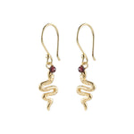 Generous Garnet Gold Earrings