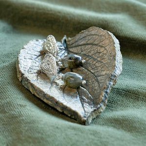 Heavenly Labradorite Silver Earrings