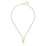 Awareness Citrine Gold Necklace