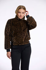 Ambra Fake Fur Jacket - Leopard