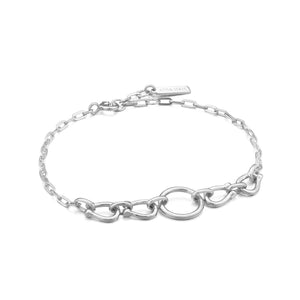 Horseshoe Link Silver Bracelet