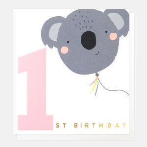 1st Birthday Koala Card