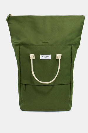 Khaki Green Backpack Bag - Eco - Large