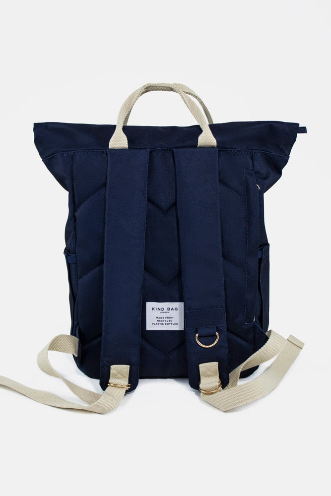 Navy Backpack Bag - Eco - Medium