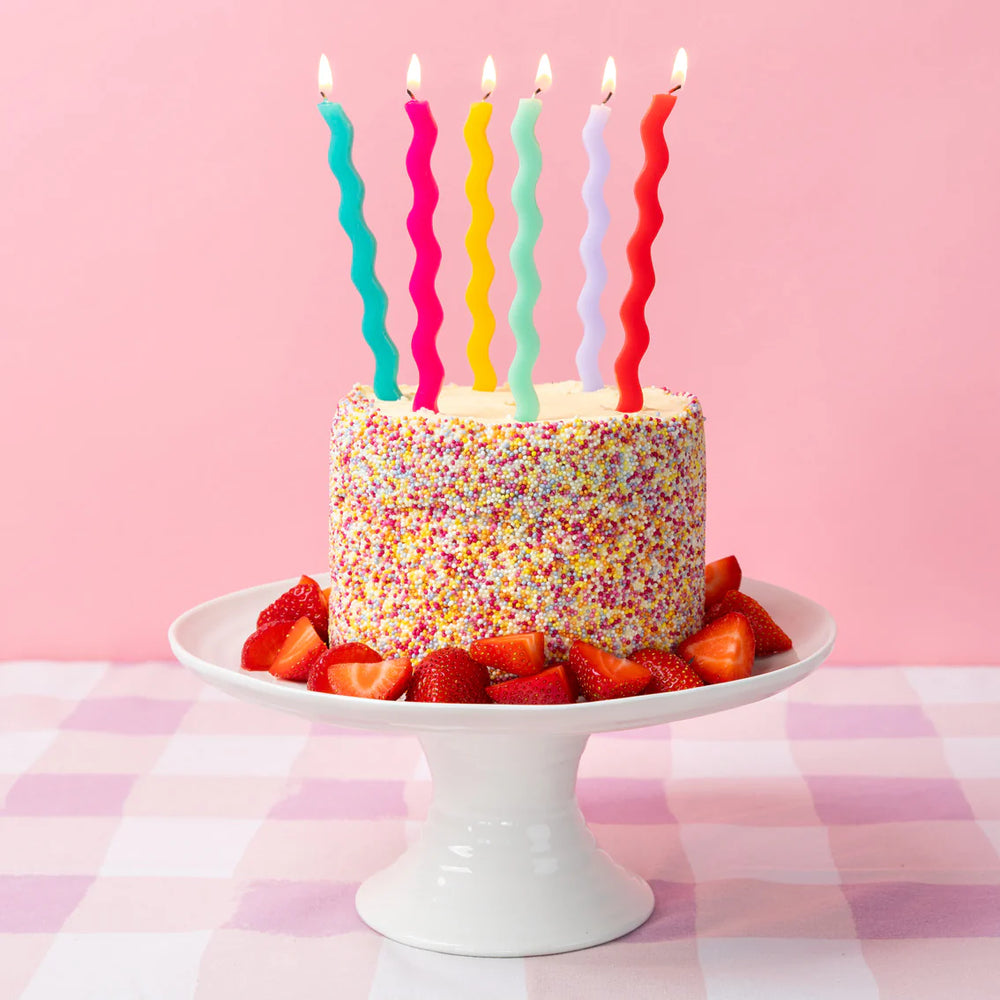 Wavy Tall Candles