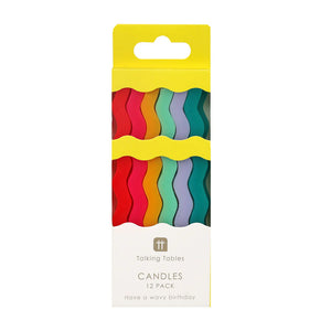 Wavy Tall Candles