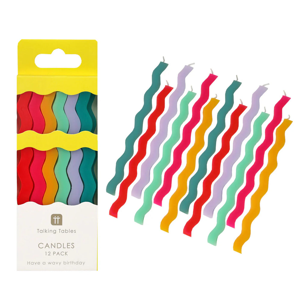 Wavy Tall Candles