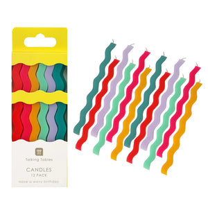 Wavy Tall Candles
