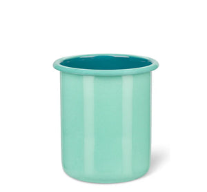 Medium Enamel Utensil Holder - Eau de Nil / Petrol Blue