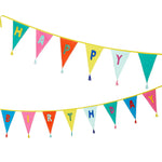 We Heart Birthdays Rainbow Fabric Bunting