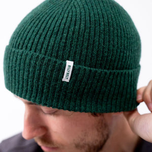 Lambswool Beanie - English Green