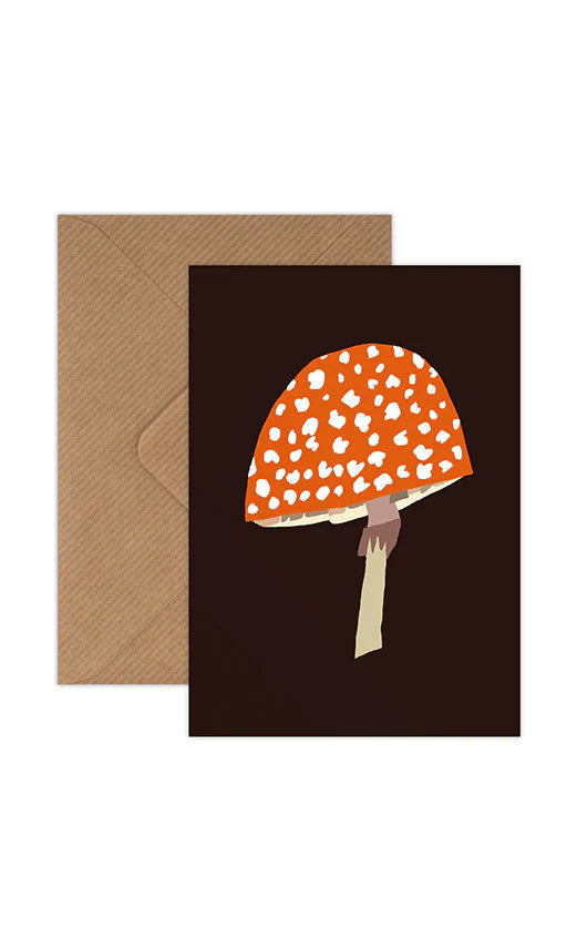 Brie Harrison Greetings Card - Mushroom