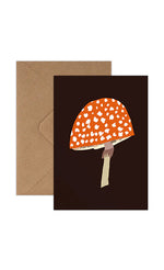 Brie Harrison Greetings Card - Mushroom