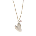 Paradise Rose Quartz Silver Necklace