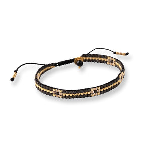 Competent Black Onyx Gold Bracelet