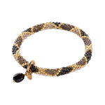 Effort Black Onyx Gold Bracelet