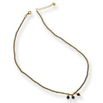 Empathy Black Onyx Gold Necklace