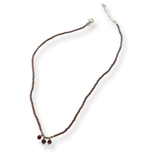 Empathy Garnet Silver Necklace