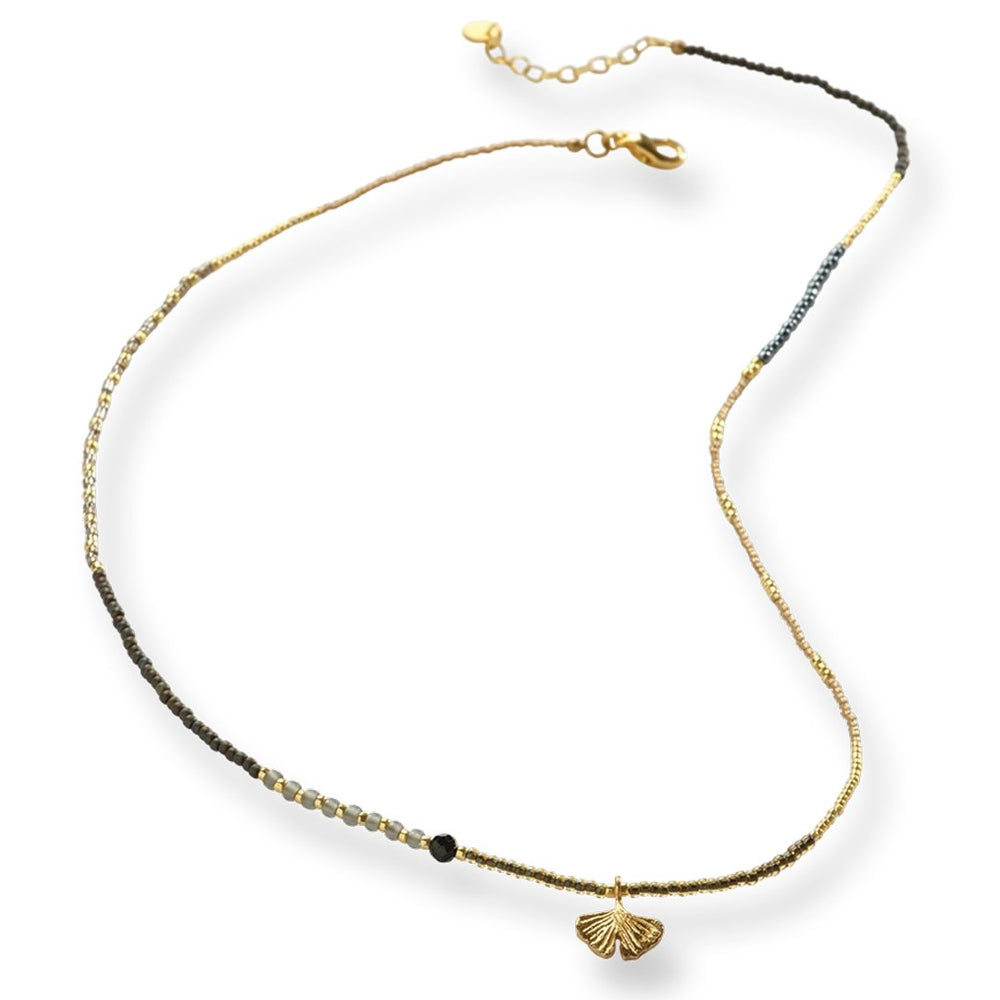 Adventurous Black Onyx Gold Necklace