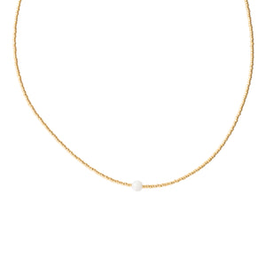 Flora Moonstone Gold Necklace