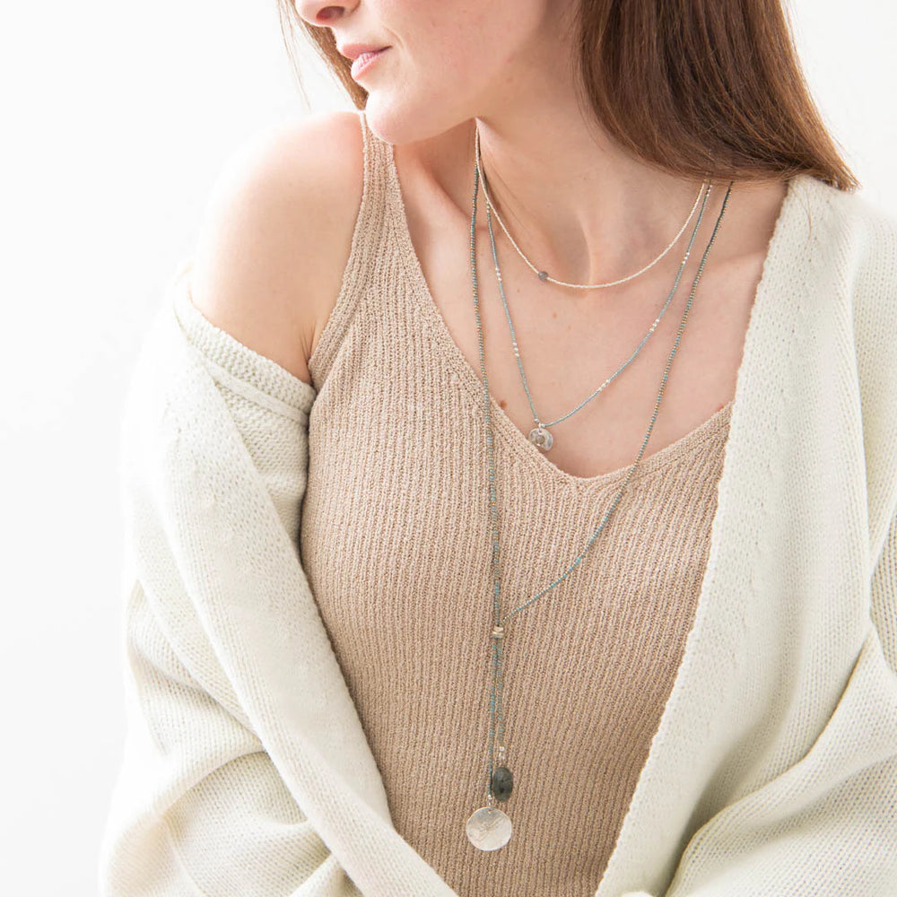 Timeless Labradorite Silver Necklace