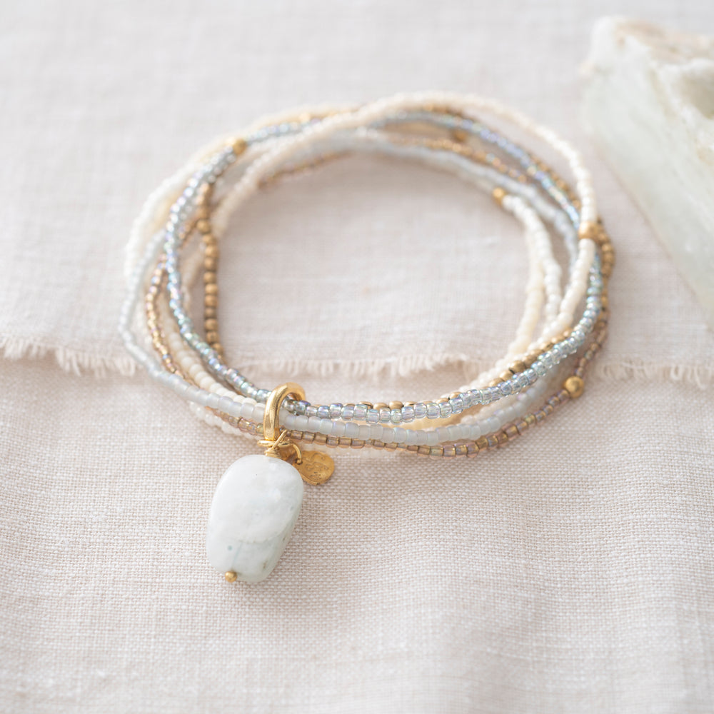 Nirmala Moonstone Gold Bracelet