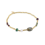 Amuse Labradorite Gemstone Gold Bracelet