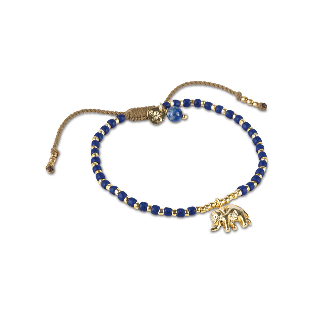 Hoping Lapis Lazuli Gemstone Gold Bracelet