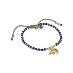 Hoping Lapis Lazuli Gemstone Gold Bracelet