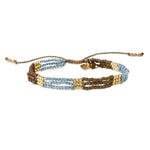 Harmonius Tiger Eye Gemstone Gold Bracelet