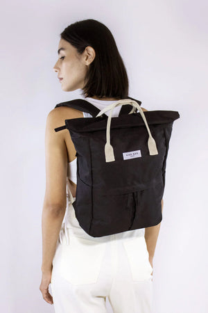 Black Backpack Bag - Eco - Medium