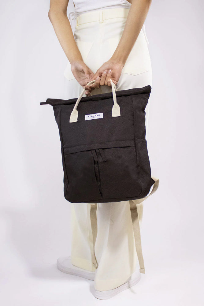Black Backpack Bag - Eco - Medium