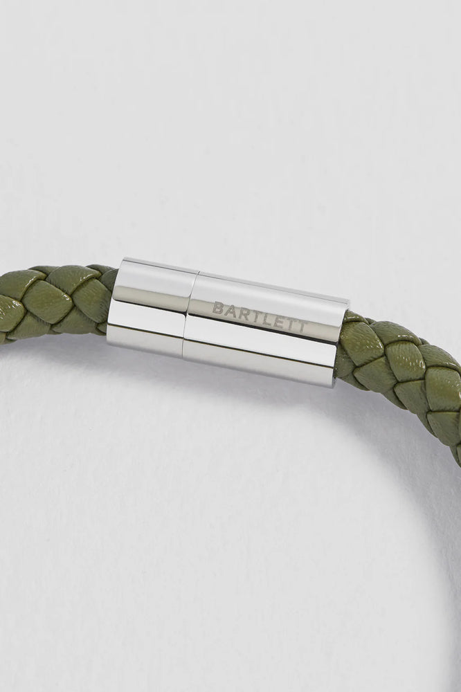 Khaki Leather Cord Bracelet