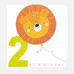 2nd Birthday Lion Card