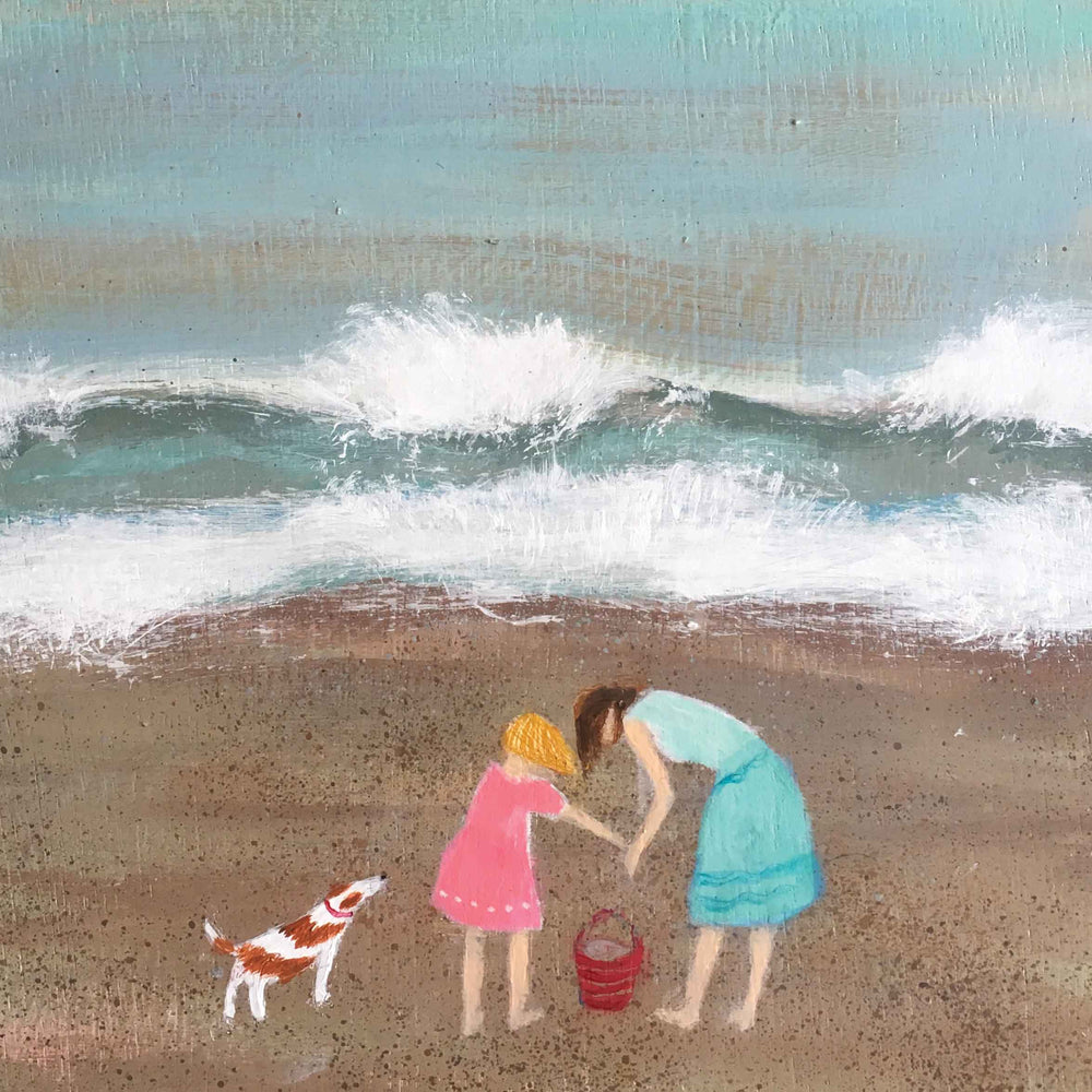 Beachcombing Greetings Card