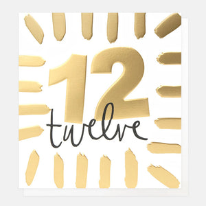 12th Birthday Card