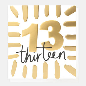 13th Birthday Card