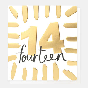 14th Birthday Card