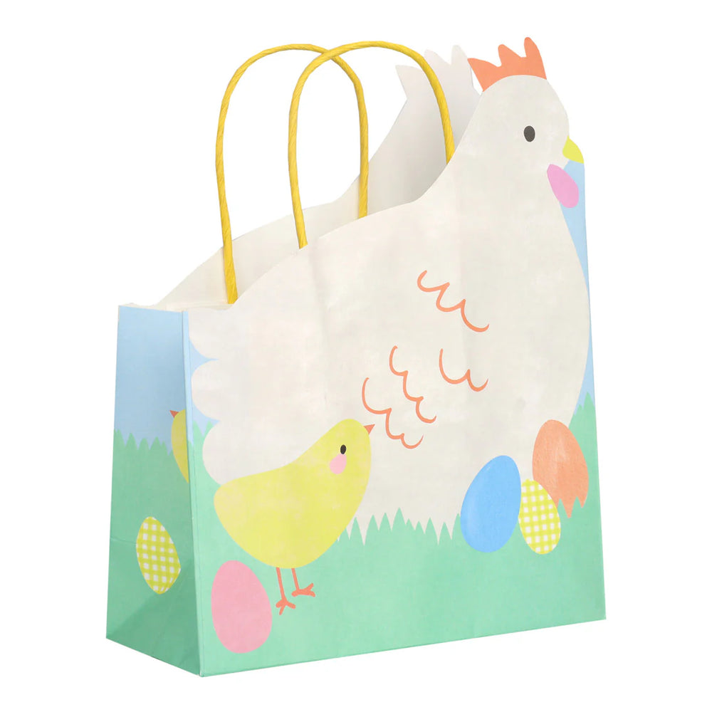 Spring Bunny Hen Shaped Bag - Pack of 6