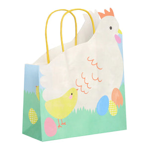 Spring Bunny Hen Shaped Bag - Pack of 6