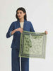 Bandana Pine Paisley Print Organic Cotton Scarf - Light Mint