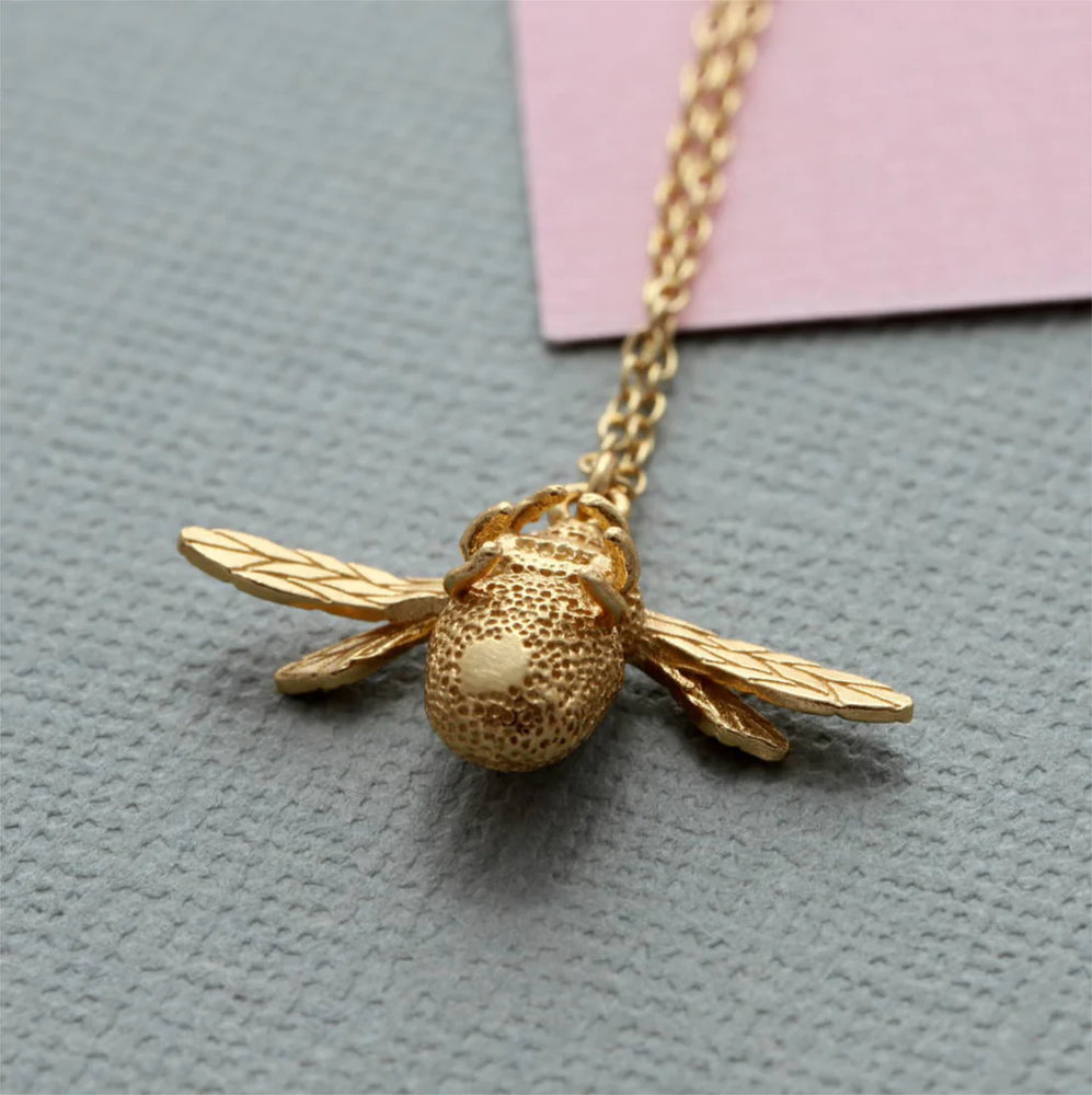 Bumble Bee Necklace - Gold