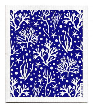 Blue Coral Dishcloth