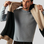 Bowden Colourblock Stole - Charcoal