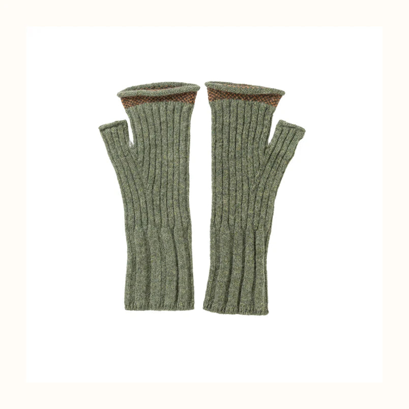Bowden Rib Open Mitt - Greenbean