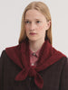 Openwork Triangular Scarf - Coral
