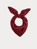 Openwork Triangular Scarf - Coral